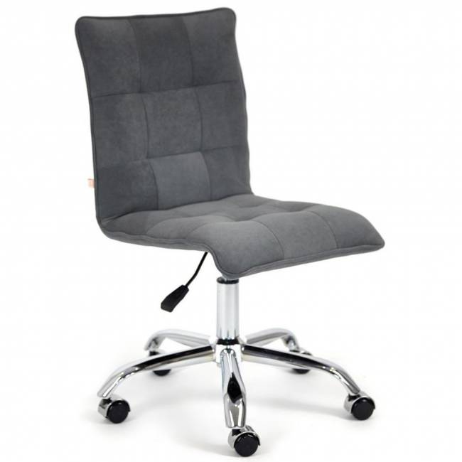 Кресло TetChair ZERO, флок, серый