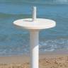 Столик для зонтов с опорой Table белый Ø400х1200 мм