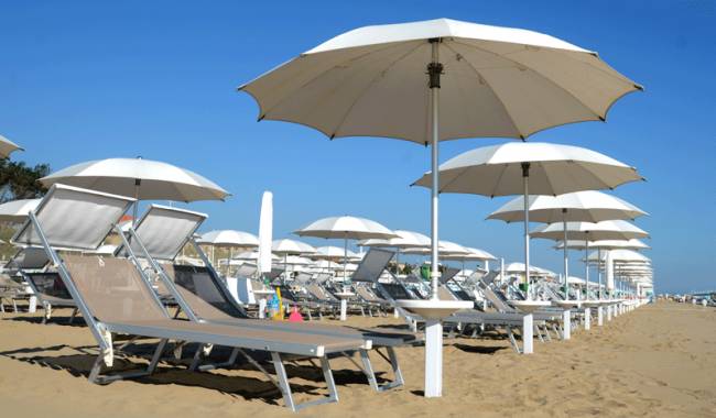 Столик для зонтов с опорой Table белый Ø400х1200 мм