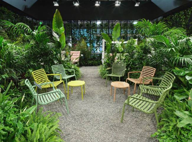 Лаунж-кресло пластиковое Doga Relax агава 700х755х760 мм