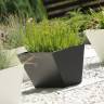 Кашпо для цветов "Prosperplast Tubus Case", антрацит, 38,6л