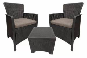 Комплект плетеной мебели "MARYLAND", иск. ротанг, венге