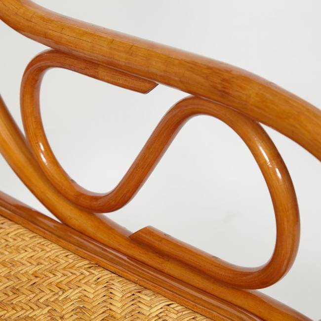 Кресло-качалка MILANO (разборная) / без подушки / ротанг top quality, 58x136x103 см, Cognac (коньяк) Cognac (коньяк) ротанг top quality