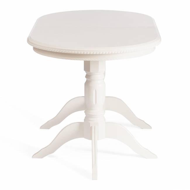 Стол COPPOLA бук, мдф, 140+40x80x77см, Ivory white Ivory white бук, мдф Стол COPPOLA бук, мдф, 140+40x80x77см, Ivory white Ivory white бук, мдф