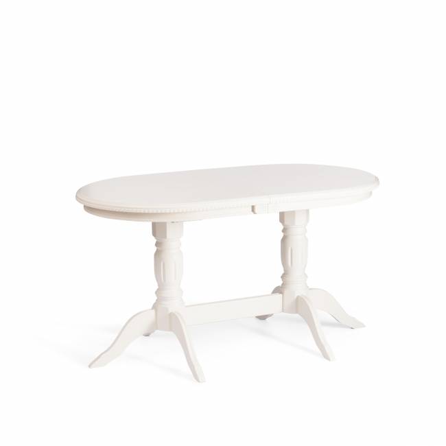 Стол COPPOLA бук, мдф, 140+40x80x77см, Ivory white Ivory white бук, мдф Стол COPPOLA бук, мдф, 140+40x80x77см, Ivory white Ivory white бук, мдф