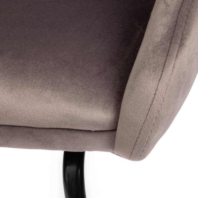 Кресло STAR (mod. CY-1919) вельвет/металл, 68 х 60 х 88 см , серый (HLR 24)/черный (Комплект из 2 шт.) серый (HLR 24)/черный вельвет/металл Кресло STAR (mod. CY-1919) вельвет/металл, 68 х 60 х 88 см , серый (HLR 24)/черный (Комплект из 2 шт.) серый (HLR 24)/черный вельвет/металл