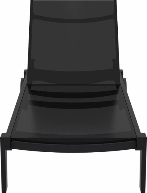 Шезлонг-лежак металлический Casablanca черный 1900х740х310 мм Шезлонг-лежак металлический Casablanca черный 1900х740х310 мм