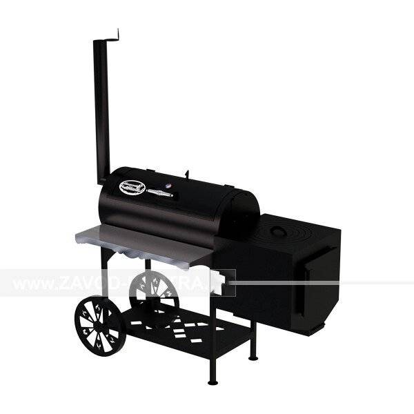 Гриль-Смокер казан XL, из стали толщиной 4 мм в термостойкой покраске