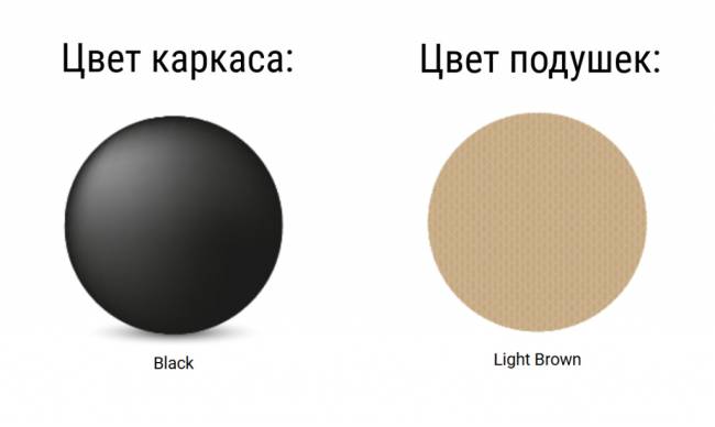 Комплект пластиковой мебели Portofino Lounge черный, светло-коричневый Комплект пластиковой мебели Portofino Lounge черный, светло-коричневый