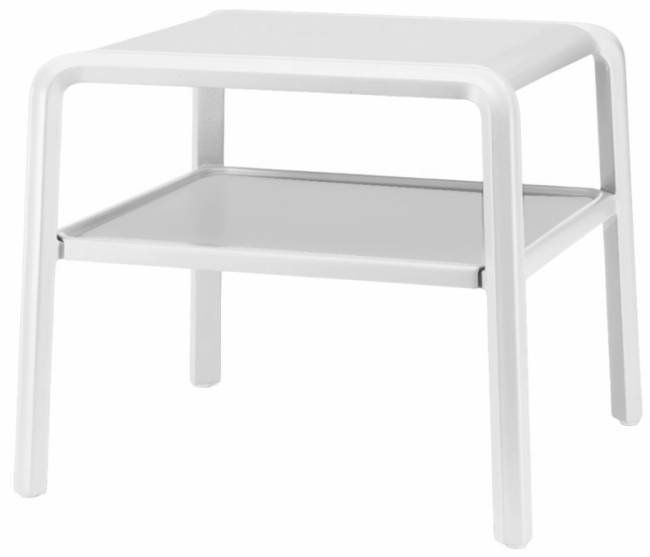 Столик пластиковый для шезлонга Vela Side Table белый 490х440х410 мм Столик пластиковый для шезлонга Vela Side Table белый 490х440х410 мм