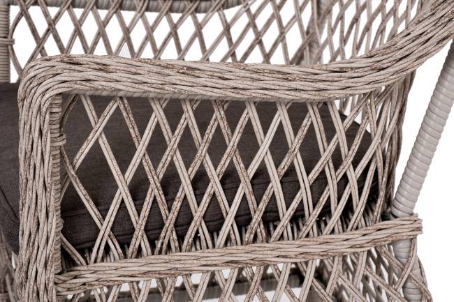 "Катания" обеденная группа плетеная на 6 персон, цвет бежевый "Катания" обеденная группа плетеная на 6 персон, цвет бежевый