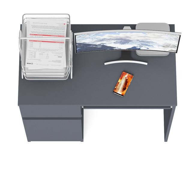 Стол компьютерный Мори МС-1 левый цвет графит