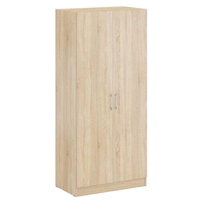 Двуспальная кровать с ящиками 1800 со шкафом для одежды 2-х створчатым Стандарт цвет дуб сонома Двуспальная кровать с ящиками 1800 со шкафом для одежды 2-х створчатым Стандарт цвет дуб сонома