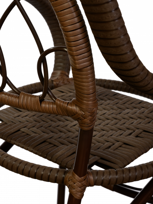 Стул Java (Ява) из искусственного ротанга, орех