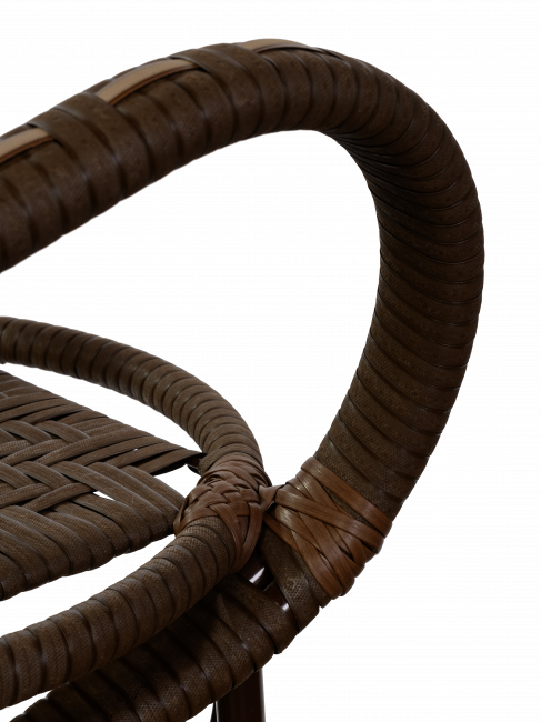 Стул Java (Ява) из искусственного ротанга, орех