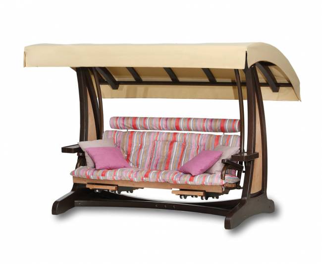 Качели садовые "Валенсия III" Премиум (лиственница)