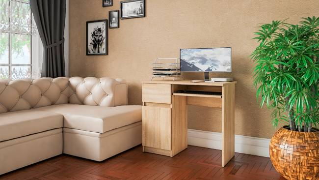 Стол компьютерный Мори МС-1 левый цвет дуб сонома Стол компьютерный Мори МС-1 левый цвет дуб сонома