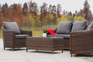 "Кон Панна" лаунж-зона из искусственного ротанга, цвет коричневый "Кон Панна" лаунж-зона из искусственного ротанга, цвет коричневый