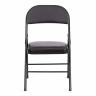 Стул складной FOLDER (mod. 3022G) / 1 шт. в упаковке каркас: металл, сиденье/спинка: экокожа, 46.5 х 47.5 х 79 см, black (черный) / black (черный) черный каркас: металл, сиденье/спинка: экокожа