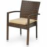 Плетеный стул MILANO, темно-коричневый