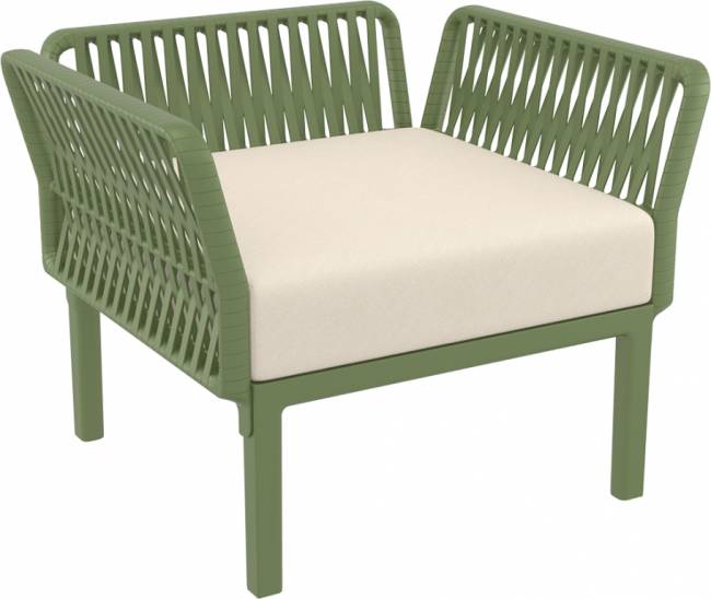 Комплект пластиковой мебели Portofino Lounge оливковый, бежевый