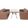 "Мокко Дабл" обеденная группа из искусственного ротанга, цвет коричневый "Мокко Дабл" обеденная группа из искусственного ротанга, цвет коричневый