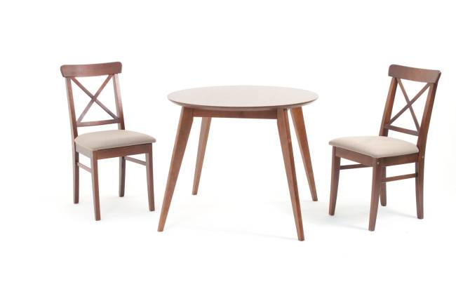 Стул Ингольф ПМ орех/бежевый Стул Ингольф ПМ орех/бежевый