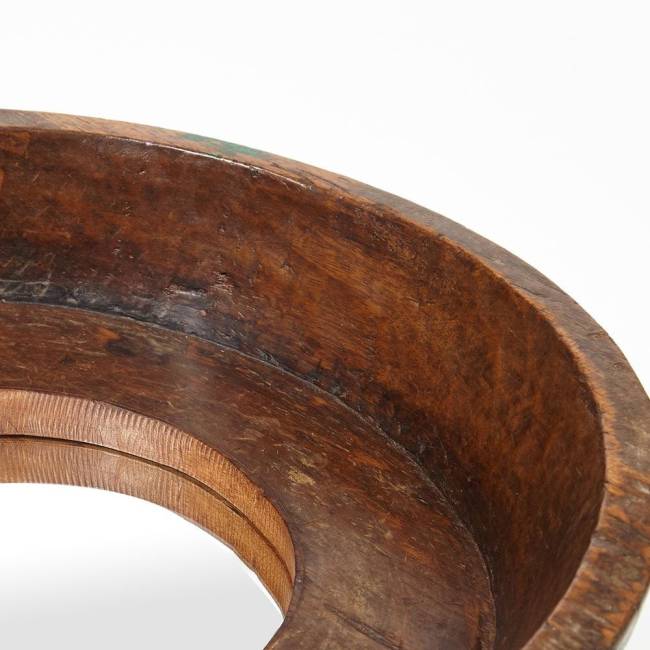 Зеркало Secret De Maison PLATE ( mod. FS-2154) дерево манго, Dia 53, Г 12 cm, коричневый коричневый дерево манго