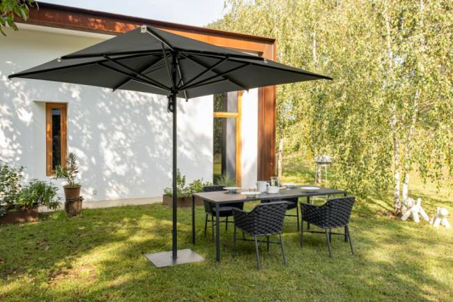 Зонт профессиональный 3х3 м Napoli Standard антрацит 3000х3000 мм