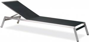 Шезлонг-лежак металлический Zen антрацит 2030х650х290 мм