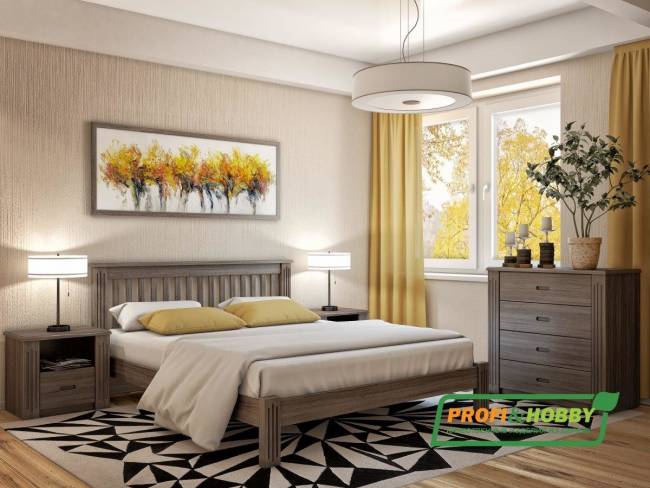 Комод Rino дуб, серый гранит