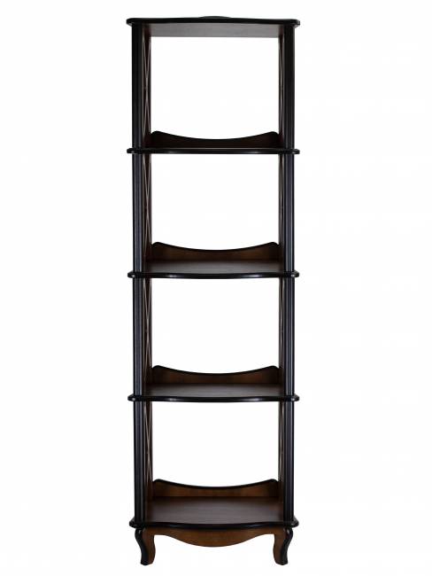 Этажерка-стеллаж Джульетта 4 уровня, орех Л