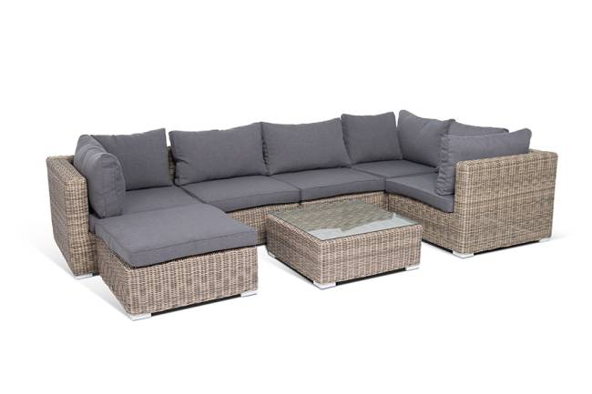 "Лунго" модуль диванный прямой с подушками, цвет соломенный "Лунго" модуль диванный прямой с подушками, цвет соломенный