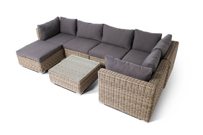 "Лунго" модуль диванный прямой с подушками, цвет соломенный "Лунго" модуль диванный прямой с подушками, цвет соломенный