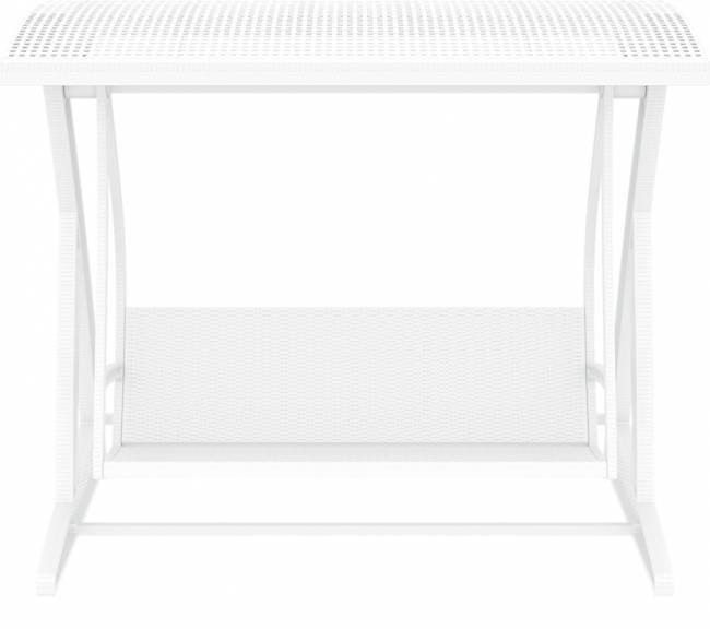 Качели пластиковые плетеные с подушкой Hawaii белый 2250х1640х2020 мм