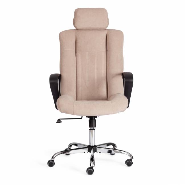 Кресло OXFORD хром флок , бежевый, 7 бежевый флок