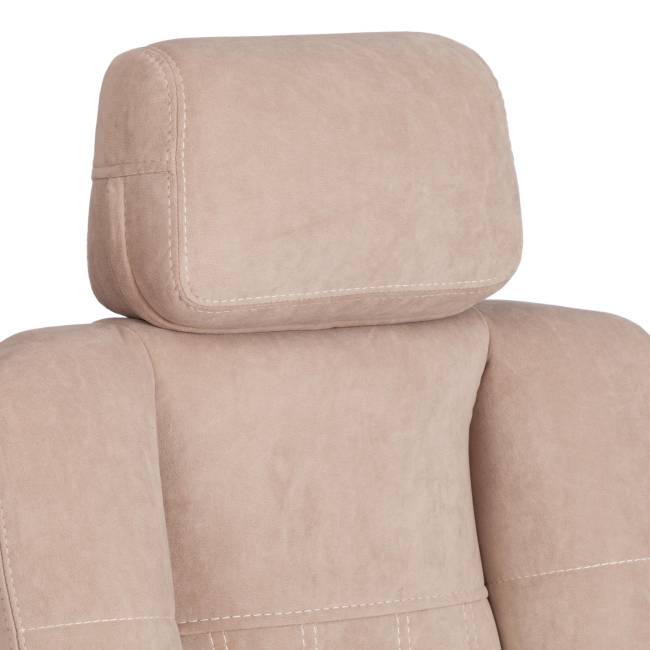 Кресло OXFORD хром флок , бежевый, 7 бежевый флок