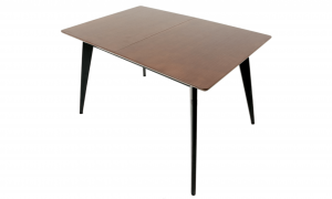 Стол Сканди 120 чёрное дерево/орех