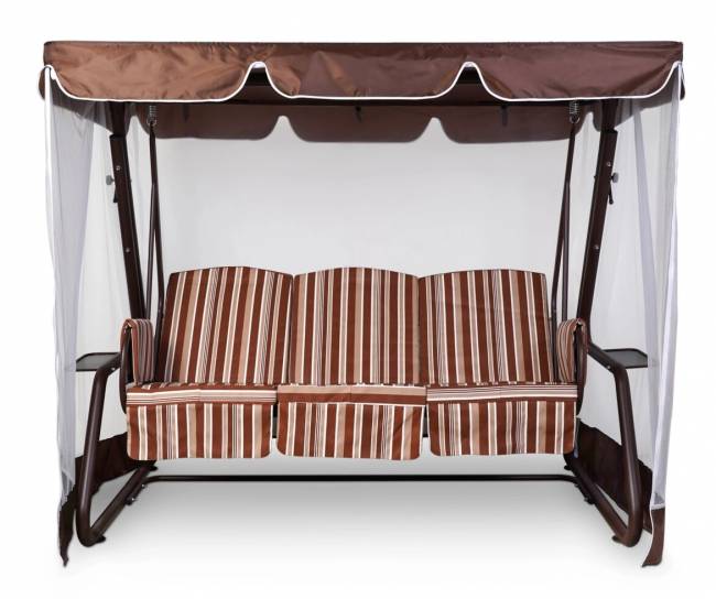 Тент-крыша + москитная сетка Элит Люкс/Оазис 210х125х185, шоколад Тент-крыша + москитная сетка Элит Люкс/Оазис 210х125х185, шоколад