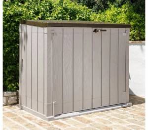 Ящик пластиковый Toomax Wood Style 1270л, серый/коричневый Ящик пластиковый Toomax Wood Style 1270л, серый/коричневый