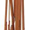 Зонт профессиональный двухкупольный 2.9х6.3 м Galaxia Dual T Timber имитация ироко, слоновая кость 2900х6300 мм