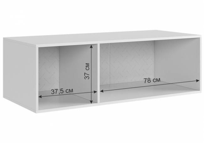 Прихожая Ева 117.01 белое дерево / белый матовый