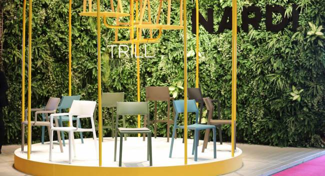 Стул пластиковый Trill Bistrot антрацит 500х515х825 мм