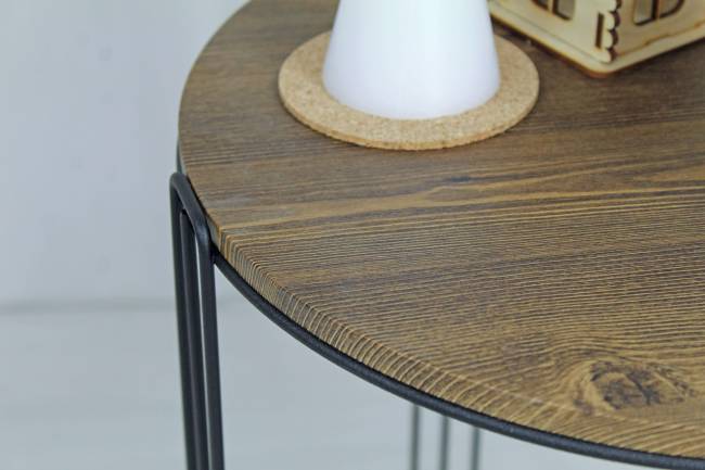 Столик кофейный Sheffilton SHT-CT33 черный муар/светлый орех