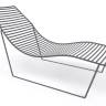 Шезлонг-лежак металлический Link Lounge серый 1530х710х820 мм