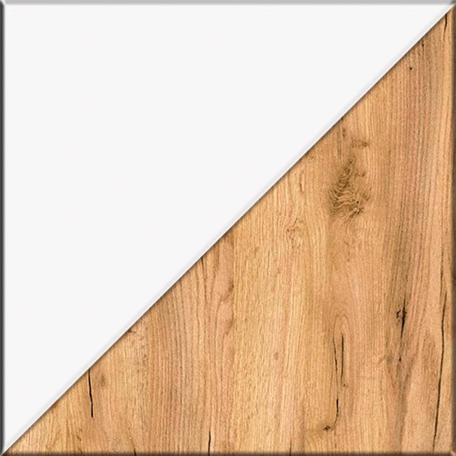 Набор шкафов Остин № 2 цвет белый шагрень/дуб крафт золотой