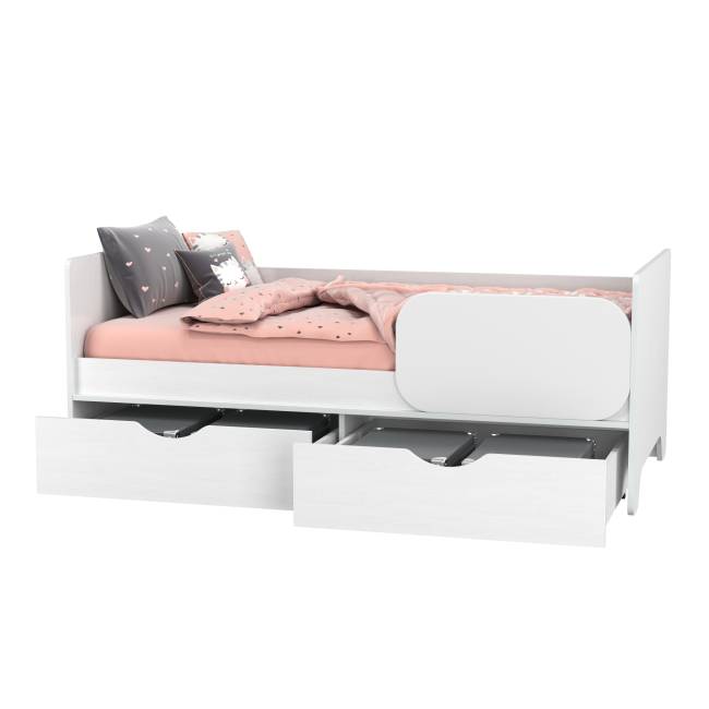 Кровать с ящиками Уна 11.22 цвет белый
