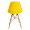Стул CINDY (EAMES) (mod. 001) / 1 шт. в упаковке дерево бук/металл/сиденье пластик, 51x46x82.5см, желтый/yellow желтый/yellow дерево бук/металл/сиденье пластик