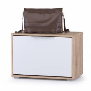 Обувница Куба Комод 13.58 цвет дуб сонома/белый премиум