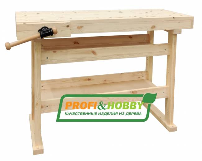 Верстак деревянный "Мастер", сосна Верстак деревянный "Мастер", сосна